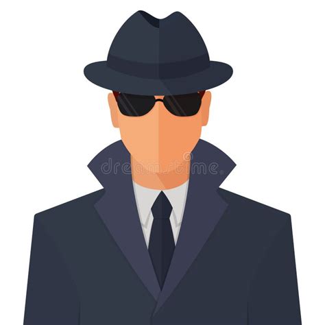 Secret Agent Spy Stock Vector Illustration Of Secret 35910919