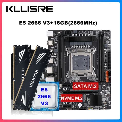 Kllisre X99 Motherboard Combo Kit Set Xeon E5 2666 V3 Lga 2011 3 Cpu