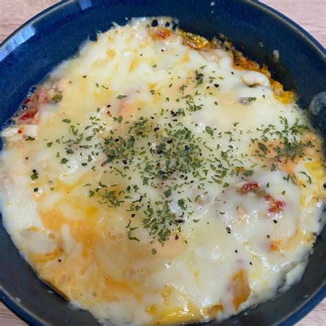 混ぜるだけ！レンジでヘルシーキムチ豆腐グラタン レシピ・作り方 By えみぺい 楽天レシピ