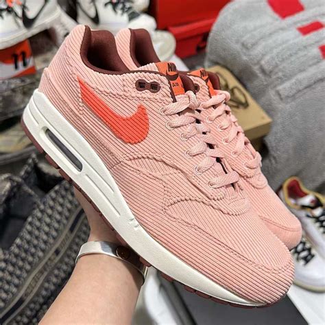 Nike Air Max 1 PRM Corduroy Coral Stardust FB8915 600 Nice Kicks