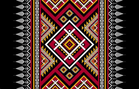 Geometric Ethnic Pattern Tribal Traditional Aztec Style Design For