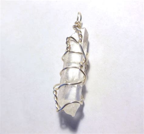 Wire Wrapped Clear Quartz Crystal Point Quartz By Justjewelrybyjo