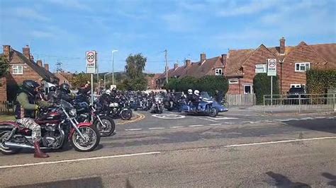 Bikers Escort For Veteran Killed In Crash Video Dailymotion