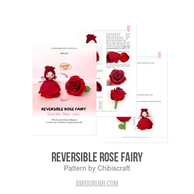 Reversible Rose Fairy Amigurumi Pattern Amigurumi