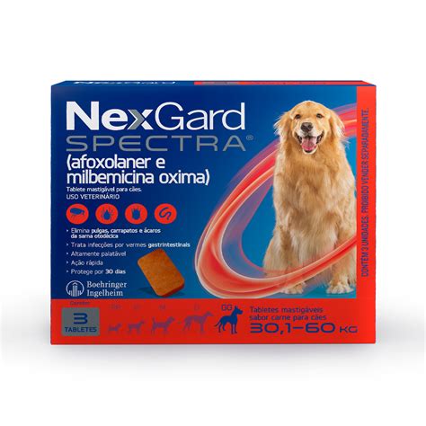 Antipulgas e Carrapatos NexGard Spectra para Cães 30 1 a 60 Kg 3