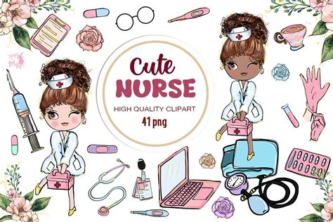 Cute Nurse And Doctor Clipart Bundle Graphic By Magic Rabbit · Creative