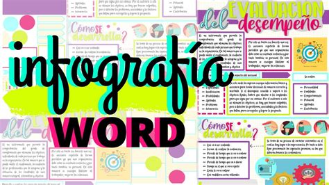 Cómo hacer una Infografía Bonita en Word Fernanda YouTube