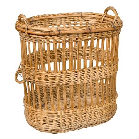 Extraordinary Oversize French Wicker Basket At Stdibs