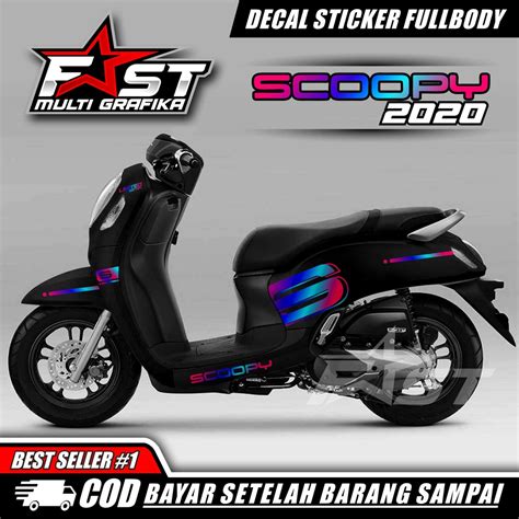 Jual Decal Scoopy New Full Body Anti Luntur Bisa Cod Decal Stiker