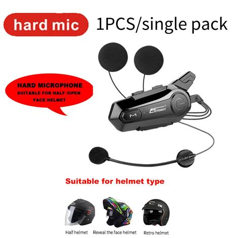 Buy E Motorcycle Helmet Headsets Bluetooth Wireless Intercom To