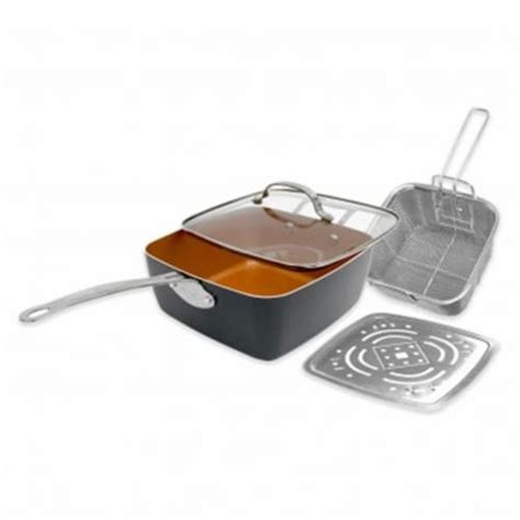 Gotham Steel 1194 95 In Non Stick Titanium And Ceramic Deep Square Pan