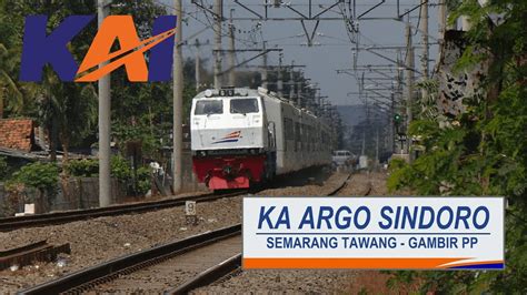 Profil Sejarah Kereta Api Argo Sindoro YouTube