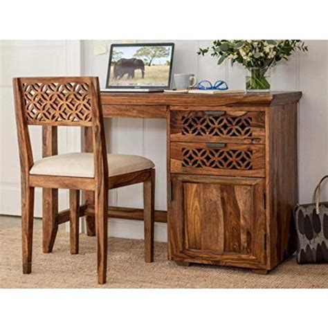 Nnr Furnitures Solid Sheesham Wood Study Desk Table For Living Study