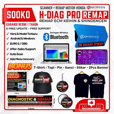 Jual Sooko H Diag Pro Diagmostic Tool Remap Flash Ecu Ecm Motor Honda