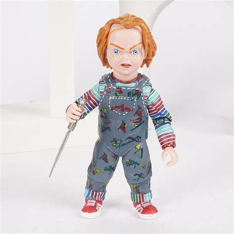 Neca Good Guys Chucky Childs Play Scary Bride Of Chucky Pvc Action