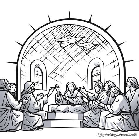 Pentecost Coloring Pages Free Printable