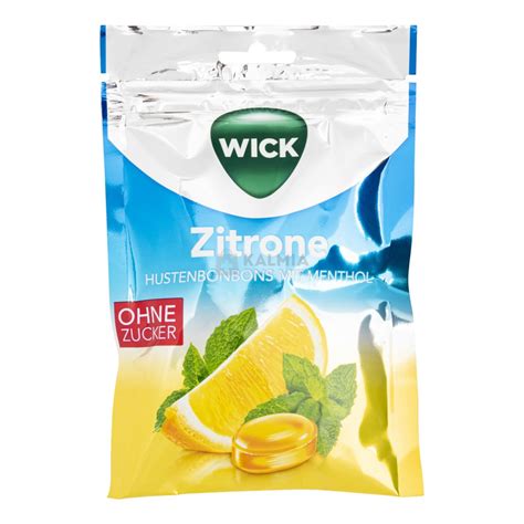 Wick citrom mentol cukormentes torokcukorka 72 g Online vá