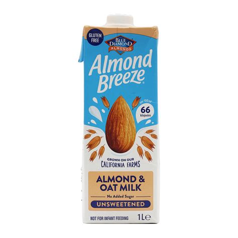 Blue Diamond Almond Breeze Almond And Oat Milk Unsweetened 1litre Online