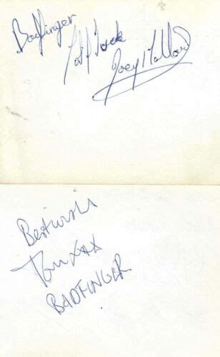 Badfinger And Edison Lighthouse Signed Autographs Ebay