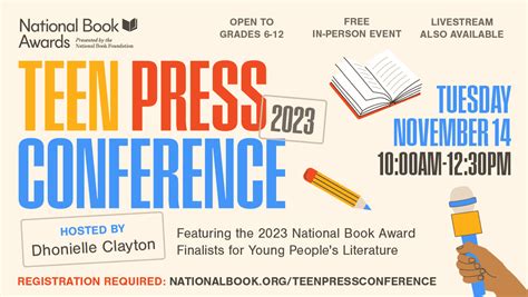 Watch the 2023 National Book Awards Teen Press Conference - National ...