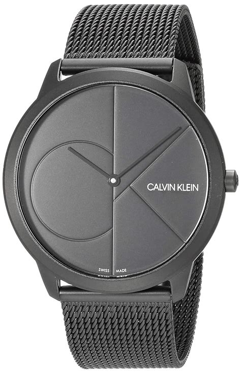 Calvin Klein Minimal Mesh Bracelet With CK Logo Quartz Movement Analog