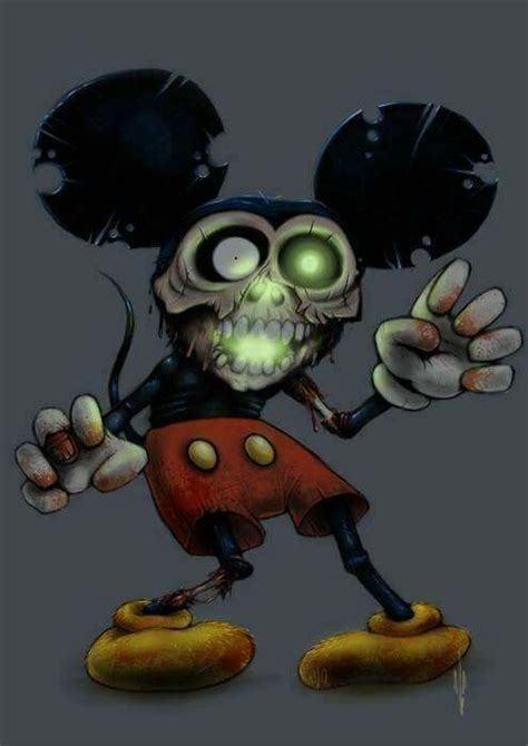 Scary Mickey Mouse Zombie Cartoon Zombie Disney Horror Cartoon