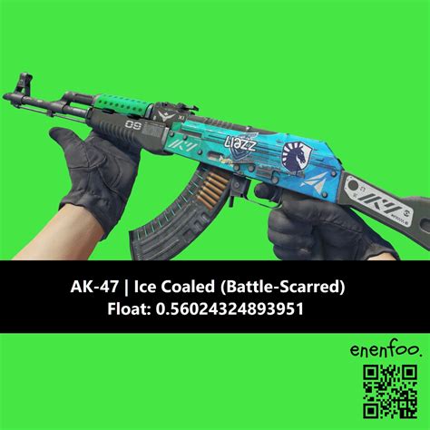 AK 47 ICE COALED BS BATTLE SCARRED CS2 SKINS ITEMS KNIFE AK47 CSGO