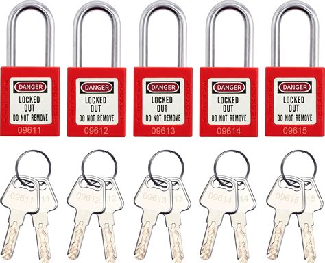 Amazon SATTRON Lockout Tagout Locks 5 Red Safety Padlocks OSHA