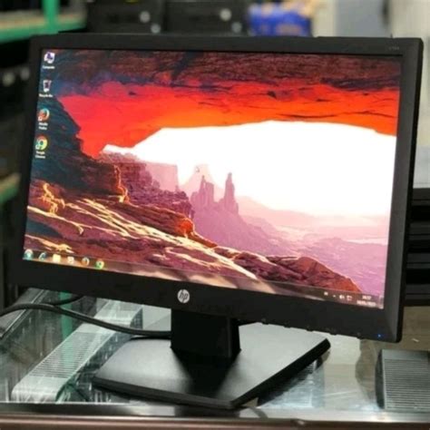 Jual MONITOR LED HP 19 INCH WIDE SCREEN LENGKAP KABEL ORIGINAL