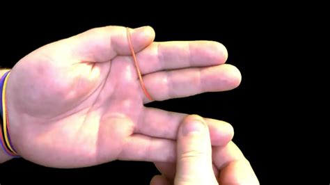 Rubber Band Through Fingers Magic Trick Youtube