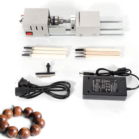 100W Mini Lathe Beads Polisher Machine For Wood Woodworking Rotary DIY