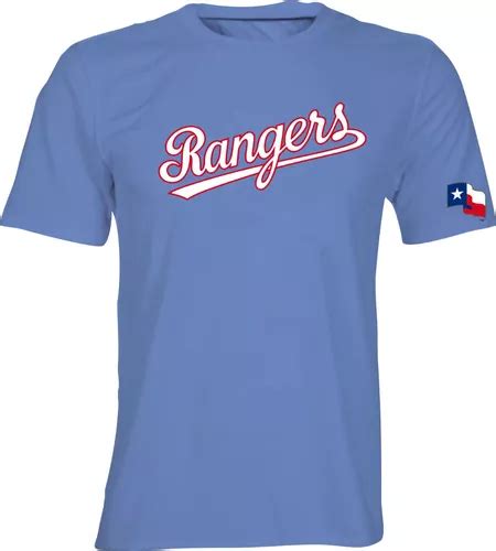 Playera Texas Rangers Letras Retro Clasica Meses Sin Intereses