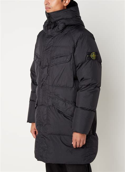 Stone Island 70123 Gewatteerd Jack Met Donsvulling • Zwart • De Bijenkorf