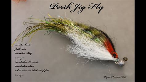 Tying The Perch Pattern Jig Fly For Pike With Ryan Houston Youtube