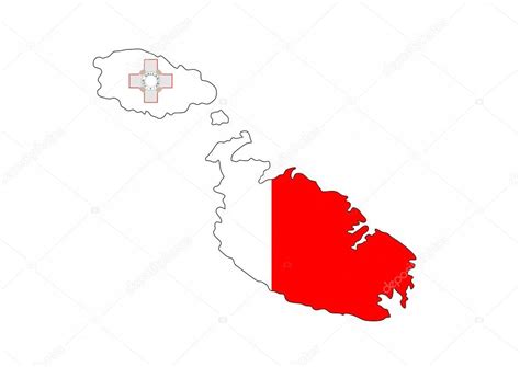 malta flag map — Stock Photo © tony4urban #71543505