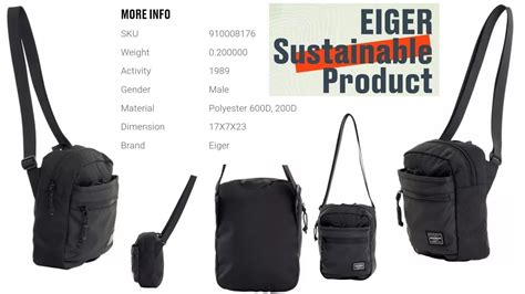 New Eiger City Rolling Tp V L Rd Black Sustainable