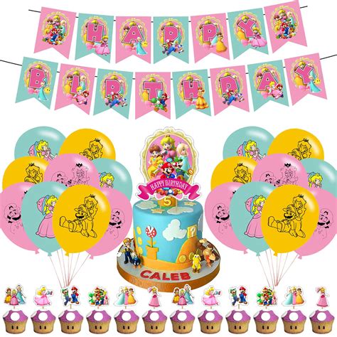 Buy Princess Peach Birthday Supplies Mario Baby Peach Birthday Party