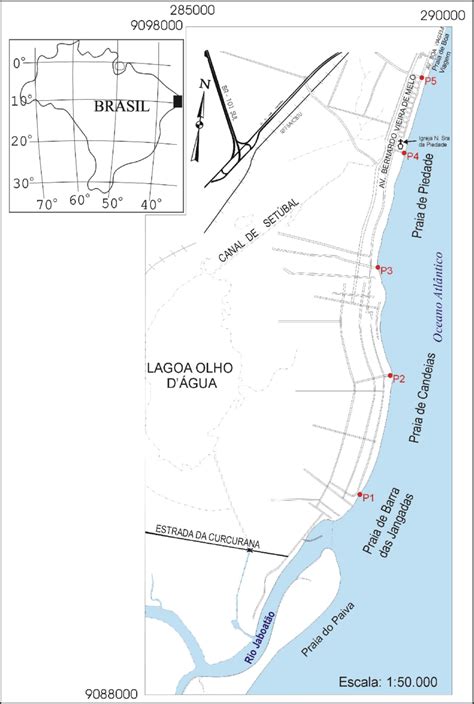 Mapa de localização da área estudada Download Scientific Diagram