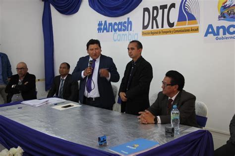 45 municipalidades de Áncash firman convenio con la DRTC para