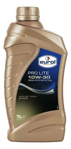 Aceite Semisintetico Eurol Pro Lite 10w 30 Api Sn Cf 1l MercadoLibre