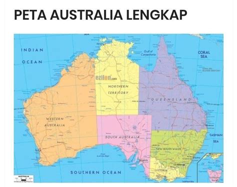 Detail Gambar Peta Australia Lengkap Koleksi Nomer 40