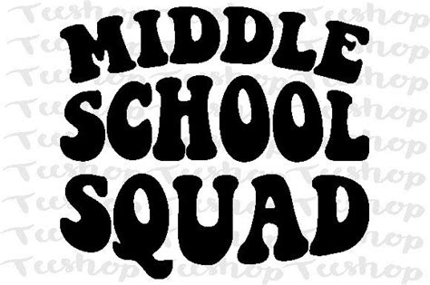 Middle School Squad SVG Graphic By TEESHOP Creative Fabrica