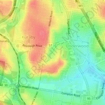 concourse park topographic map elevation terrain