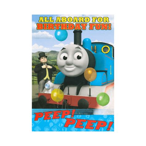 Thomas The Tank All Aboard Birthday Card Poundfun™