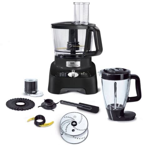 Tefal Robô de cozinha DOUBLE FORCE 1000W 230V preto Lampamania