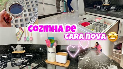 Decorei Ficou Linda Cozinha De Cara Nova Fiz Uma Faxina Detalhada