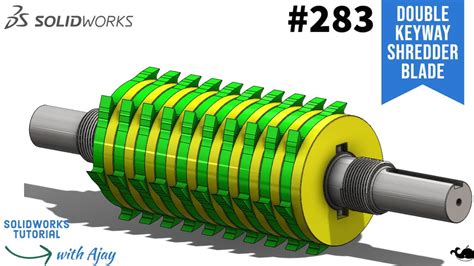 Double Keyway Shredder Blade And Shaft Assembly Prototype