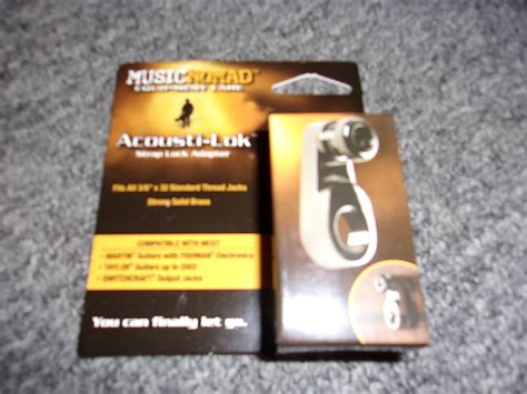 Music Nomad Acousti Lok Strap Lock Adapter Black Reverb Uk