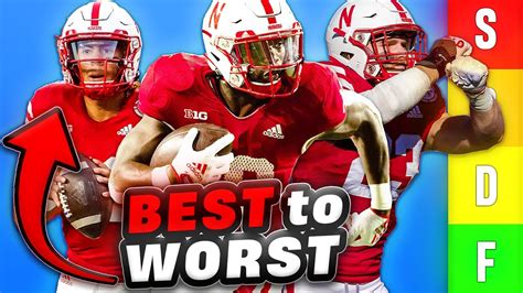 Ranking EVERY Nebraska Football Player Biggest Bust Biggest Impact