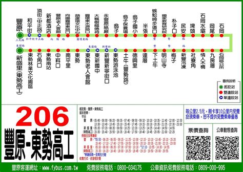 台中市公車206路 維基百科，自由的百科全書